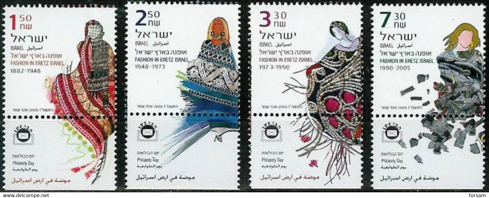 ISRAEL..2006..Michel # 1904-1907..MNH. - Ungebraucht (mit Tabs)