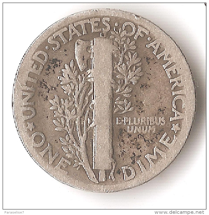 USA 10 CENTS  1926  ARGENT - 1916-1945: Mercury (Mercure)