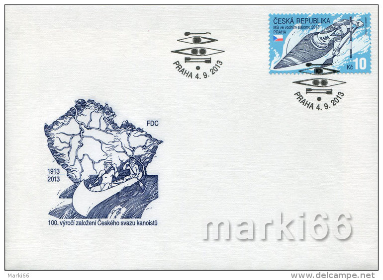 Czech Republic - 2013 - World Championship On Water Slalom - FDC (first Day Cover) - FDC