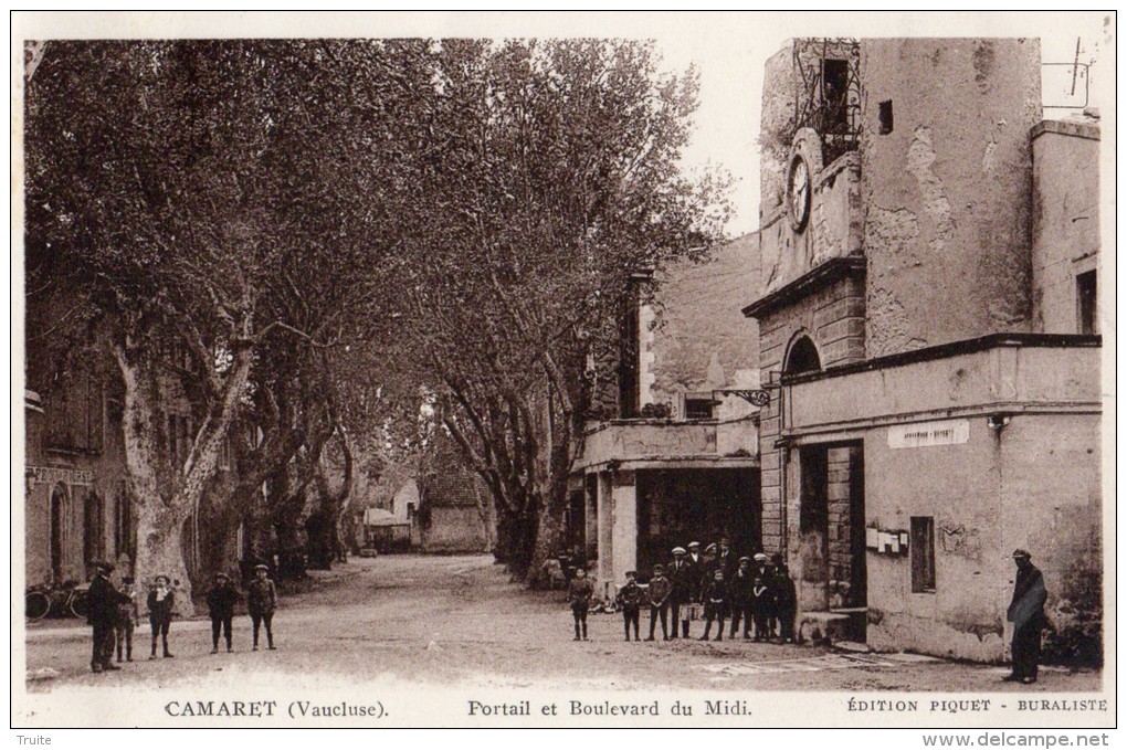 CAMARET SUR AIGUES PORTAIL ET BOULEVARD DU MIDI - Camaret Sur Aigues