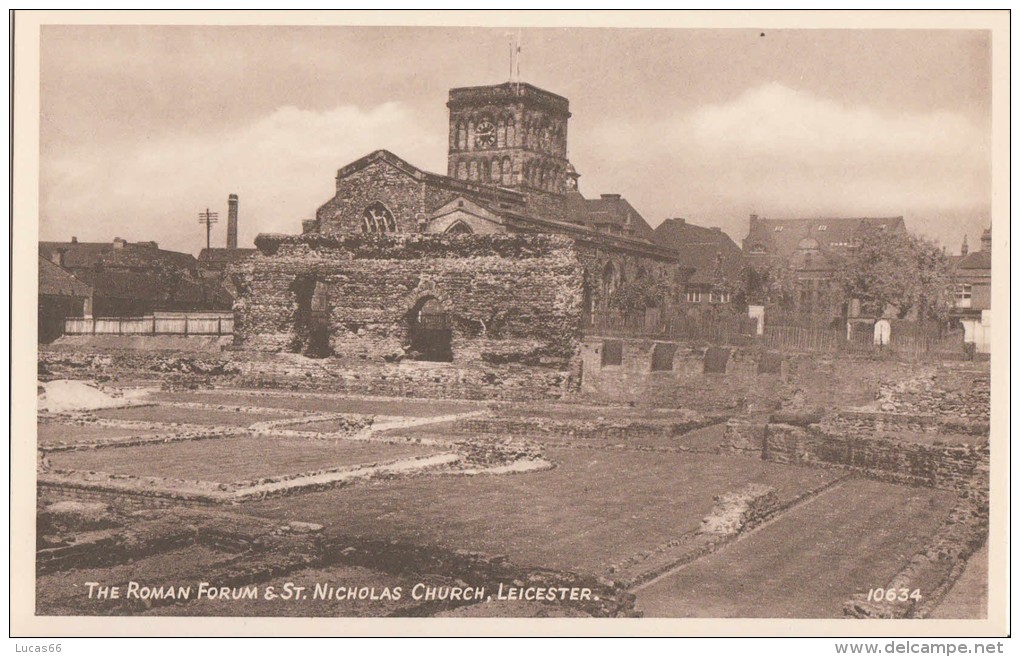 C1930 - LEICESTER - THE ROMAN &amp; SR NICHOLAS CHURCH - Leicester