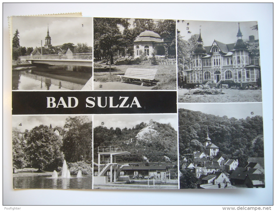 Bad Sulza - Sechsbildkarte Six Pics 1984 Used Stamp - Bad Sulza
