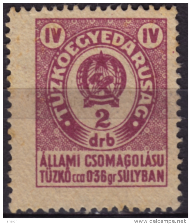 1960´s Hungary - LIGHTER Flint Seal Stamp - Revenue Tax Stamp - Fiscale Zegels