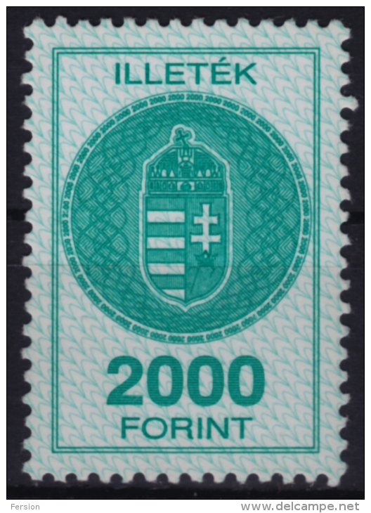 2000 Hungary, Ungarn, Hongrie - Revenue Stamp - 2000 Forint - MNH - Fiscaux