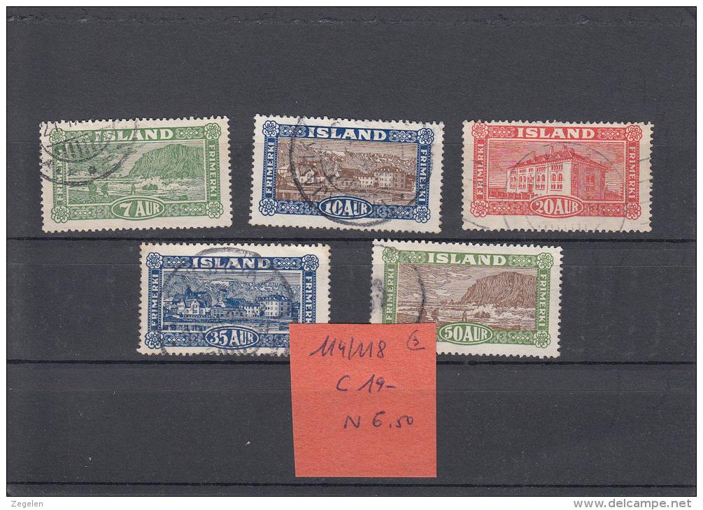 IJsland Mi Cat 114/118 - Used Stamps