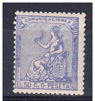 ESPAÑA 1873.EDIFIL Nº 133. 10 CENT. ALEGORIA DE LA REPUBLICA.NUEVO CON GOMA. SES425 - Nuevos