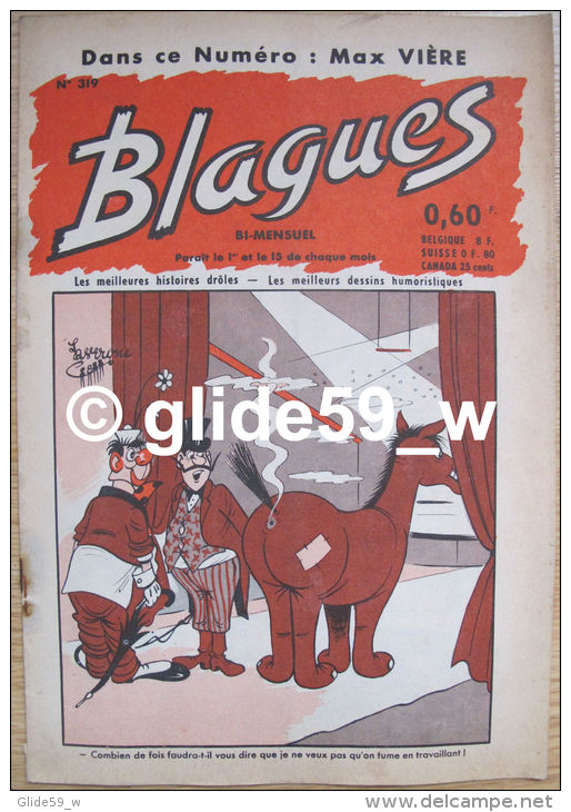 Blagues - N° 319 (01-09-1967) - Altri & Non Classificati