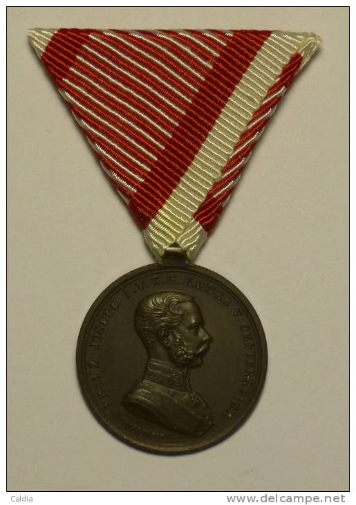 Austria Hungary Bravery Franz Joseph Medal "" Der Tapferkeit "" 1914 # 2 - Otros & Sin Clasificación