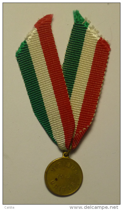 Autriche - Hongrie Austria - Hungary Monarchy 1914. "Viribus Unitis" Patriotic Medal - Other & Unclassified