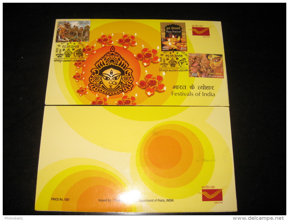 India 2008 Festivals Of India Hindu Mythology Deepavli Sc 2259a M/s Presentation Pack - Hindoeïsme