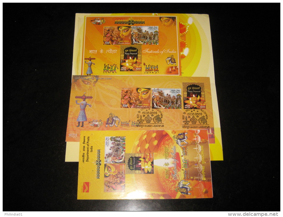 India 2008 Festivals Of India Hindu Mythology Deepavli Sc 2259a M/s Presentation Pack - Hinduism