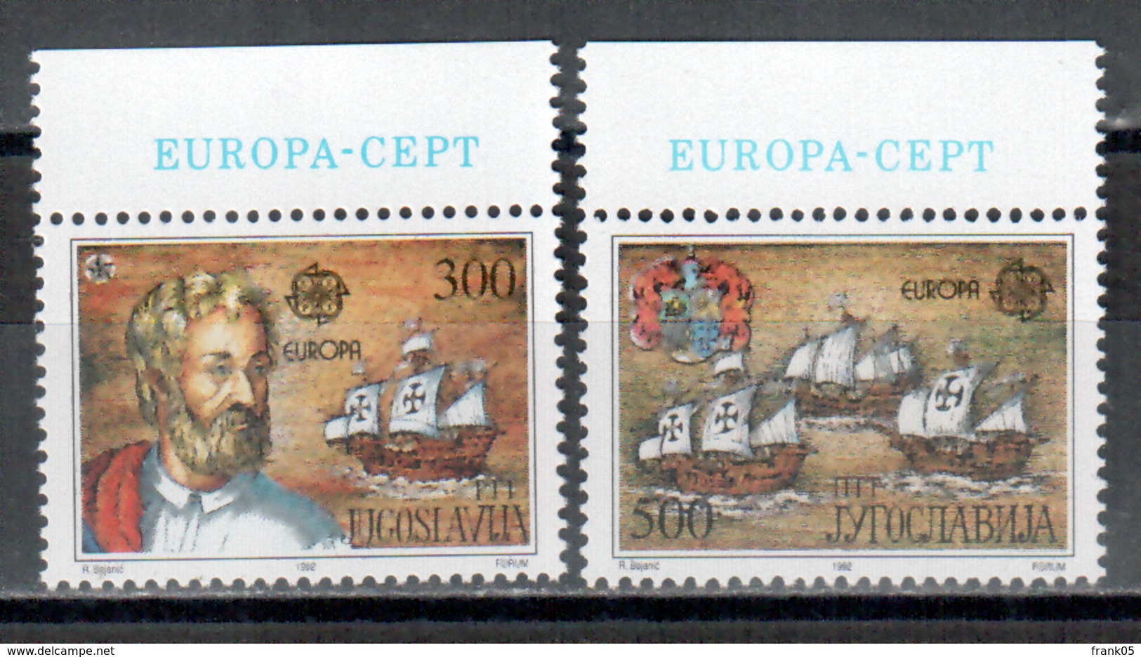 Jugoslawien / Yugoslavia / Yougoslavie 1992 Satz/set EUROPA ** - 1992