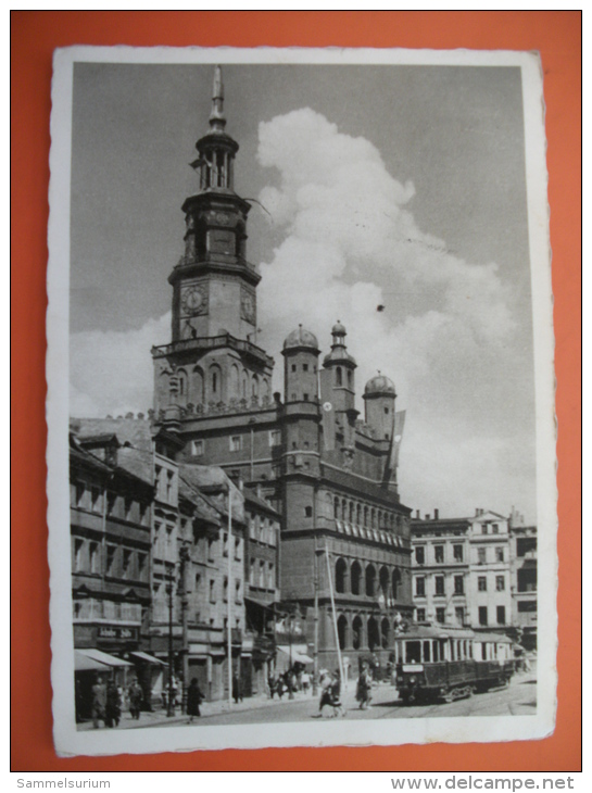 (3/3/49) AK "Posen" Rathaus, Um 1941 - Posen