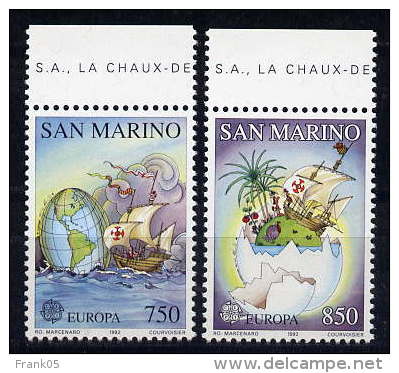 San Marino / Saint Marin 1992 Satz/set EUROPA ** - 1992