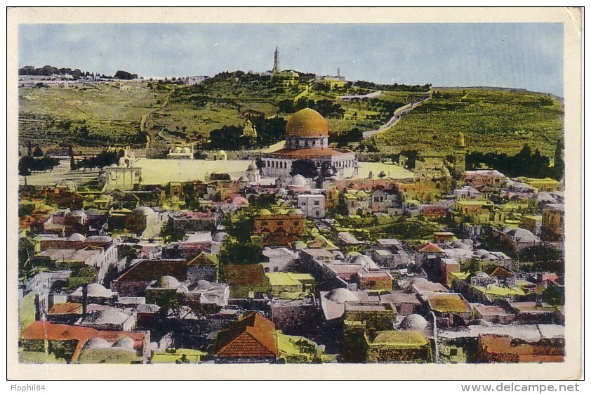 JORDANIE - CACHET JERUSALEM -DU 7-3-1959 - VUE GENERALE DE JERUSALEM. - Jordanien