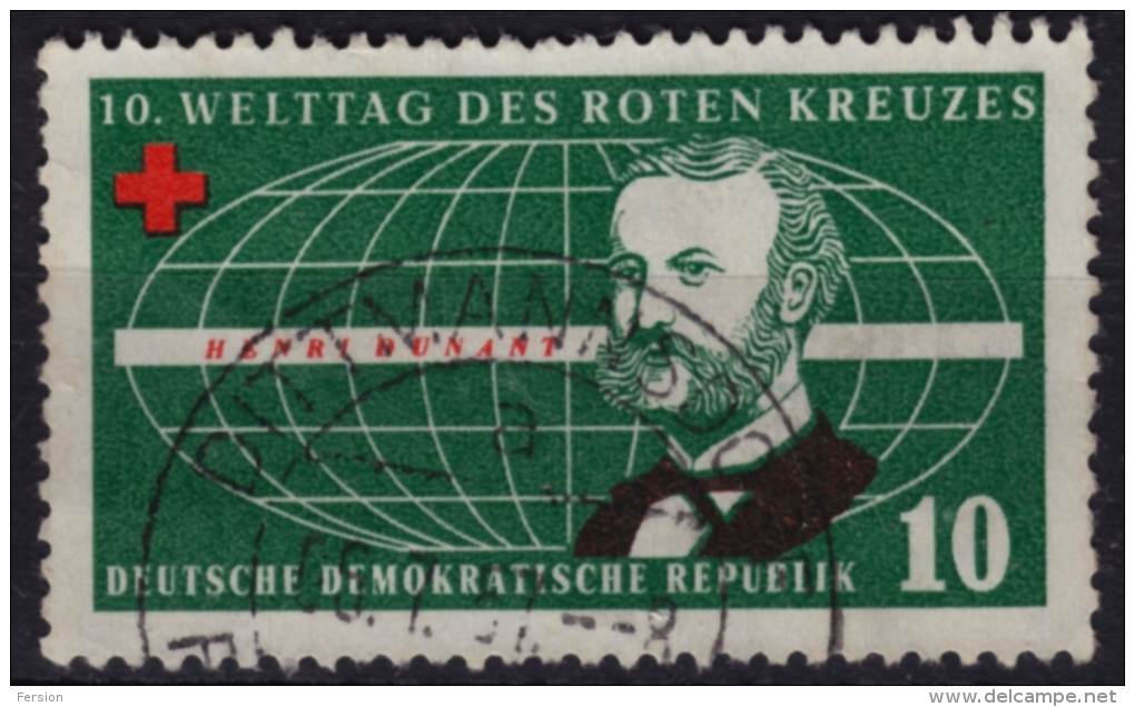 Henry Dunant - Red Cross - Rotes Kreuz - Croix Rouge - DDR Germany - Dittmannsdorf - Henry Dunant