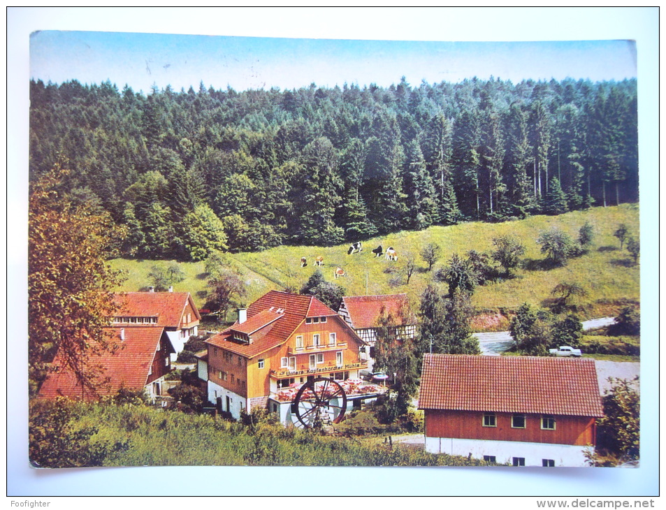 UNTERREICHENBACH:  Kapfenhardt (Krs. Schwarzwald) Penzion Untere Kapfenhardter Mühle 1969 Used Stamp - Calw