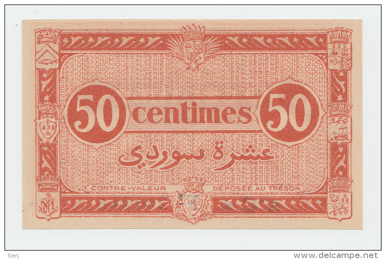 Algeria 50 Centimes 1944 (1949) UNC NEUF P 97a - Algeria