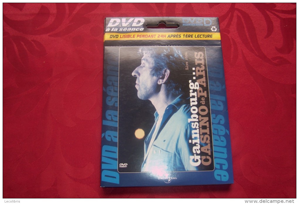 SERGE GAINSBOURG  ./ DVD LISIBLE PENDANT 24 H APRES LA 1er LECTURE  ° PROMO 5 DVD 10 EUROS AUX CHOIX - Conciertos Y Música