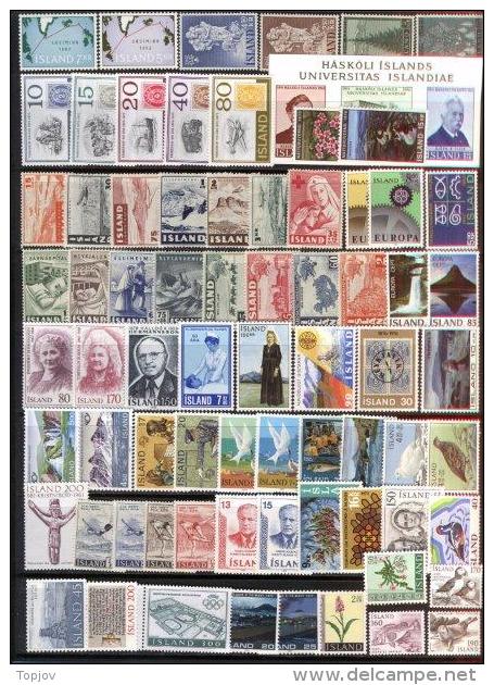 ICELAND  -  BIG  BIG   LOT   -   MNH** - Unused Stamps