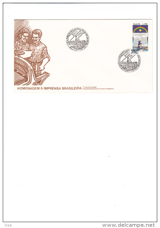 BRASILE  1985 - FDC - Yvert  1774 - Impresa Brasileira - Annullo Speciale Ill. - FDC