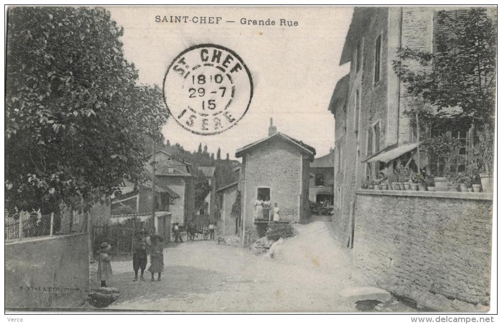 Carte Postale Ancienne De SAINT CHEF - Saint-Chef