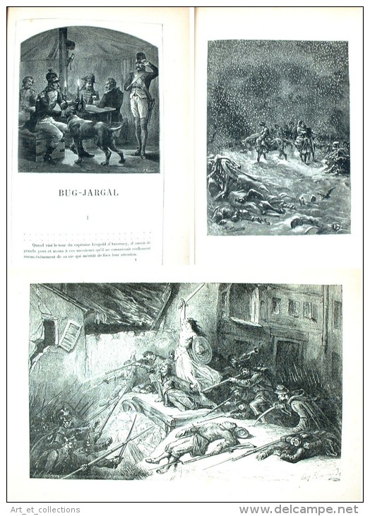 VICTOR HUGO :  9 Beaux Volumes Illustrés Du XIXè Siècle /  Éditions De La Librairie Du Victor Hugo Illustré, à Paris - 1801-1900