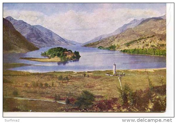 DUNBARTON - Loch Shiel And The Prince Charlie’s Monument - By W S Thomson  M194 - Dunbartonshire