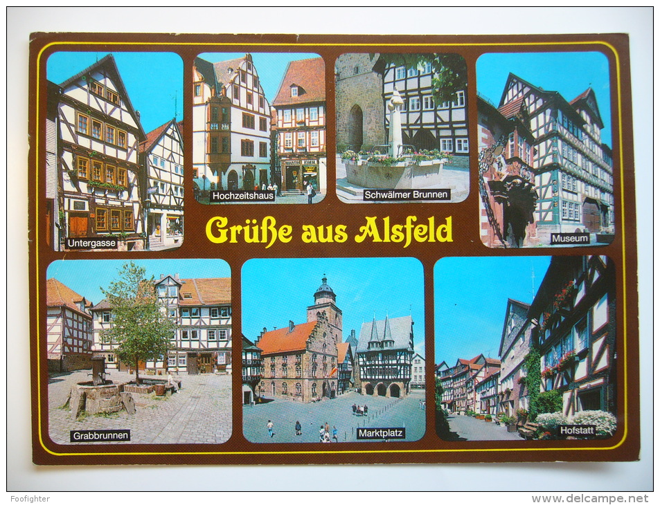 ALSFELD - Mehrbildkarte 1991 Used Stamp - Alsfeld