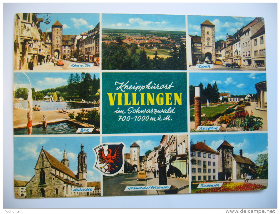 VILLINGEN Im Schwarzwald Mehrbildkarte 1969 Used Stamp - Villingen - Schwenningen