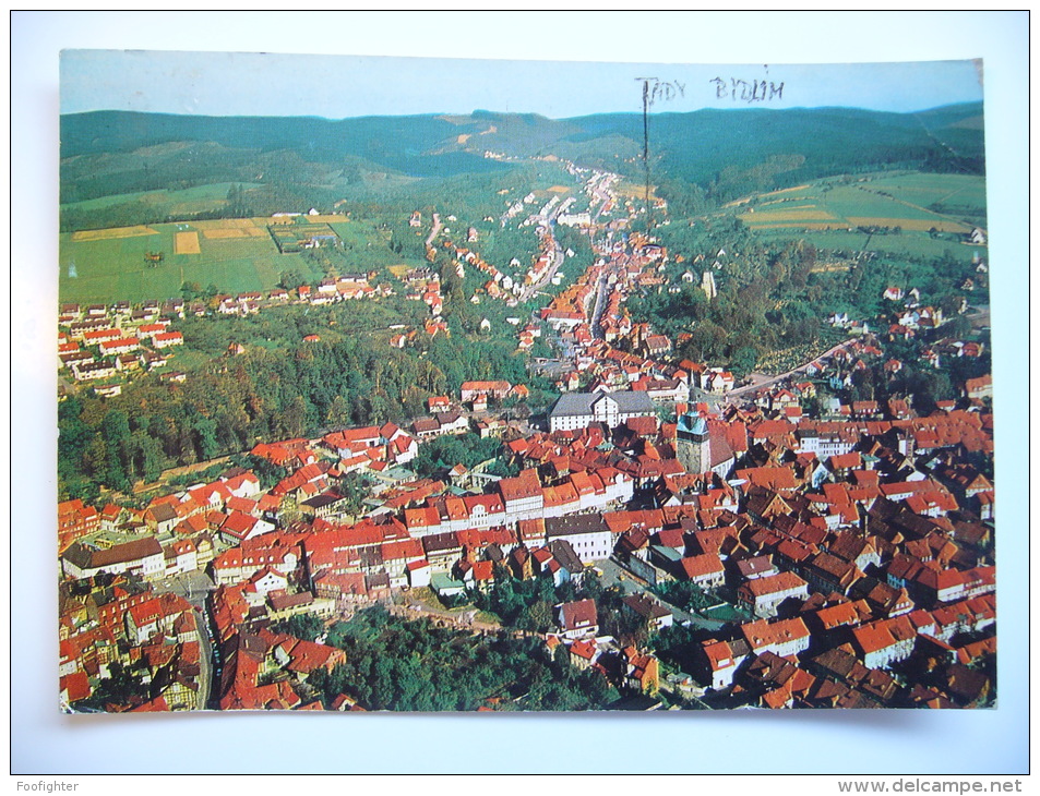 OSTERODE Am Harz Totalanschit General View By Air 1978 Used Stamp - Osterode