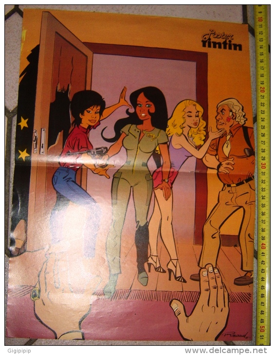 POSTER SUPPLEMENT TINTIN BRELAN DE DAMES PAR RENAUD - Collections