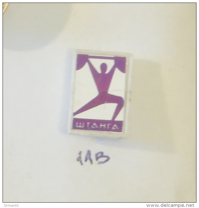 STANGA - Weightlifting Federation ~ Association Of Lithuania (Lituanie Litauen) / Mirror Spiegel - Badge - Weightlifting