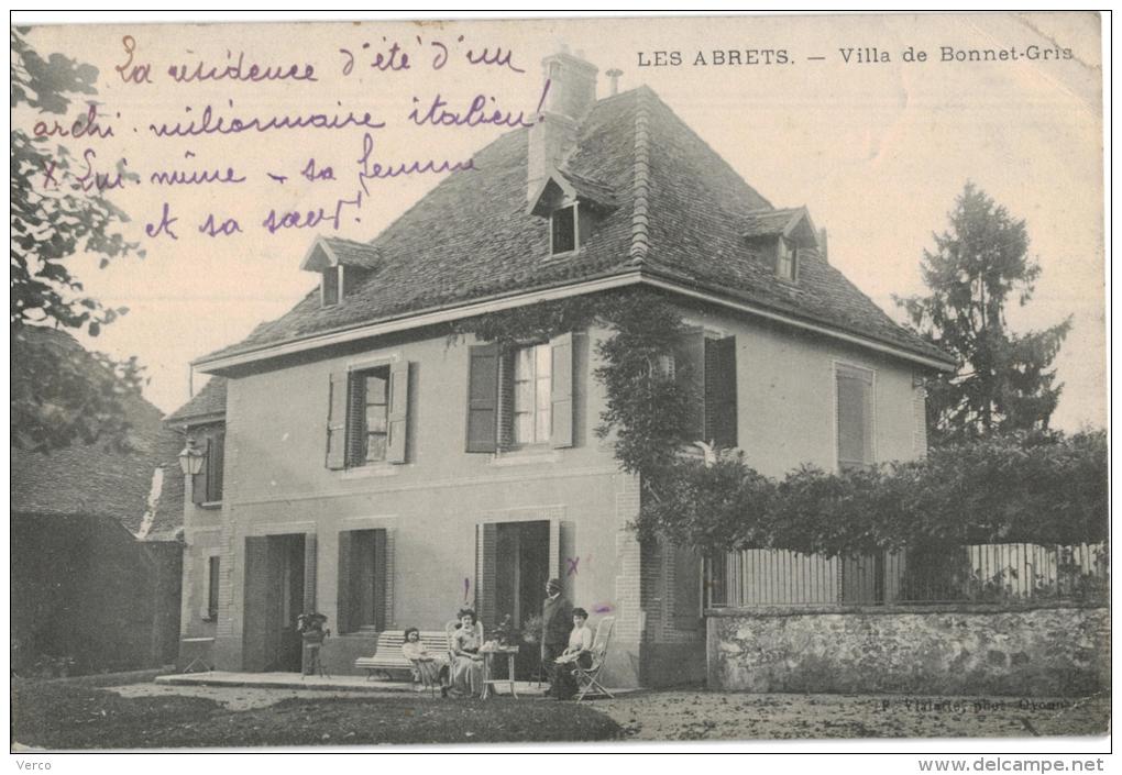 Carte Postale Ancienne LES ABRETS - Les Abrets