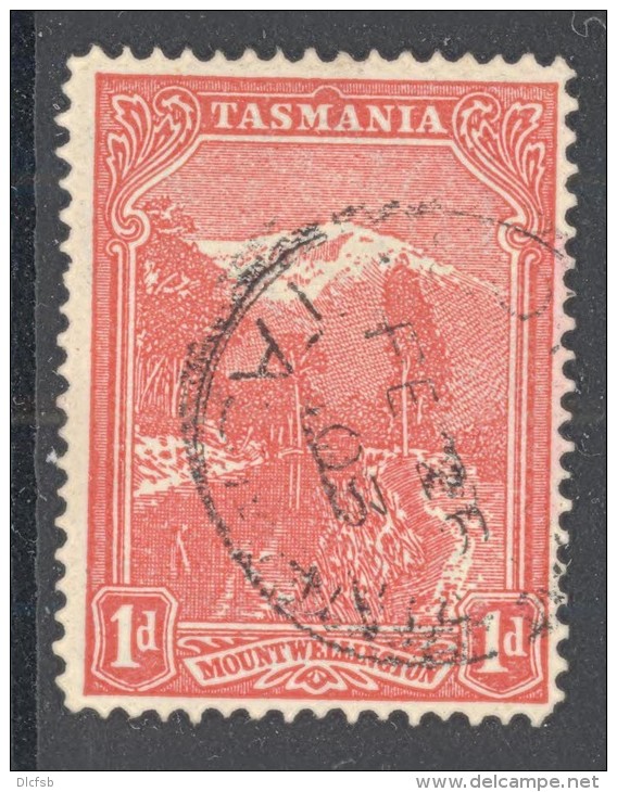 TASMANIA, 1902 1d Pale Red (SG240,P12&frac12; Wmk V Over Crown Sideways) Typographed FU - Oblitérés