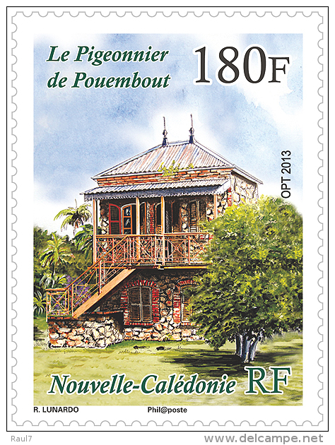 Nouvelle-Calédonie 2013 - Architècture, Le Pigeonnier - 1val Neufs // Mnh - Ongebruikt