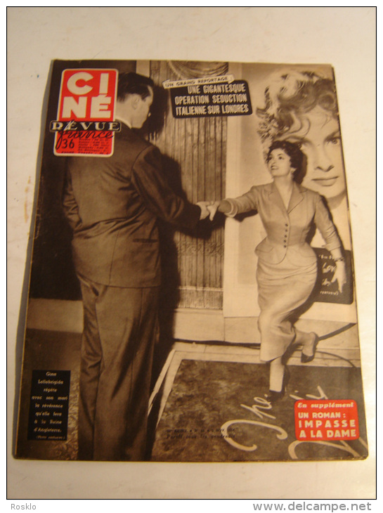 REVUE / CINE REVUE / N°  45 DE 1954 / GINA LOLLOBRIGIDA + 6 PAGES SUR MARYLIN MONROE - Magazines