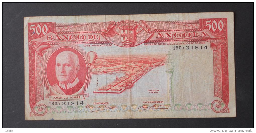 ANGOLA  500  ESCUDOS  1970     -    (Nº02953) - Angola