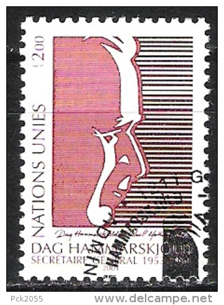 UNO Genf 2001   Mi-Nr.423   O ESST. 40.Todestag Dag Hammarskjöld ( 123 ) - Oblitérés