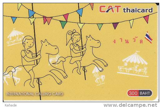 Thailand  Phonecard Cat Telecom Kat. 5506 Riding - Thaïlande