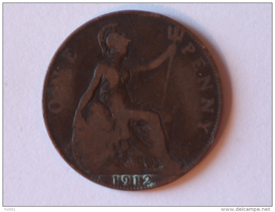 Grande-Bretagne 1 Penny 1912 H - D. 1 Penny