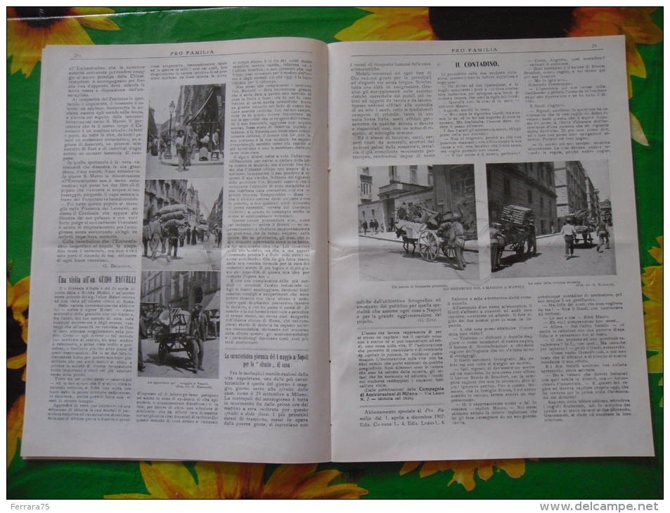 PRO FAMILIA N.18 1907 VENEZIA ESPOSIZIONE 4 MAGGIO NAPOLI ESPOSIZIONE SICILIANA - Society, Politics & Economy
