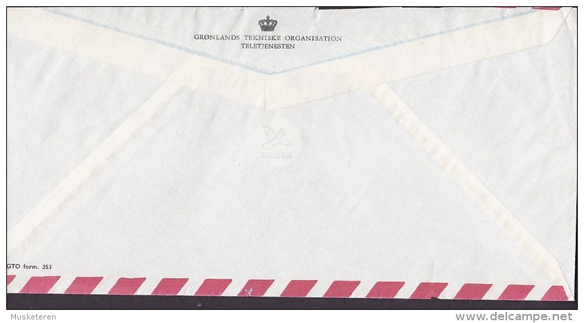 Greenland Airmail TELETJENESTEN Sonderstempel Special Cancel DUNDAS Slogan 1969 Cover Brief (Cz. Slania) - Briefe U. Dokumente