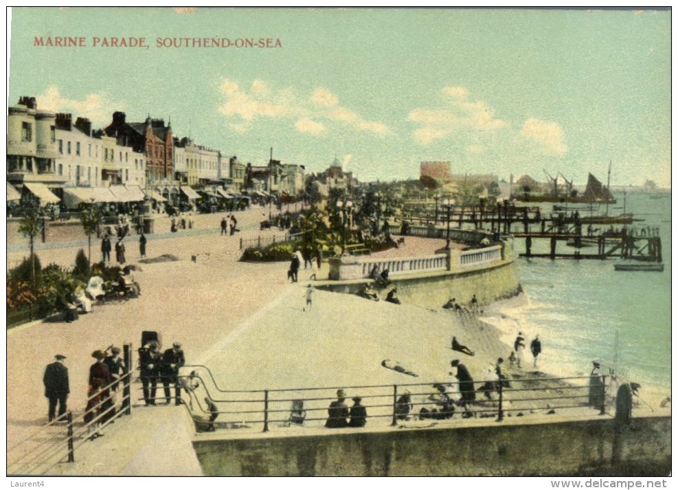 (111) Very Old Postcard - Carte Postale Ancienne - UK - Southend-on-Sea - Southend, Westcliff & Leigh