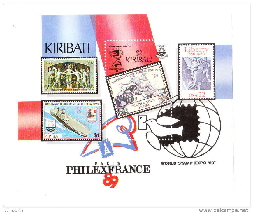 Kiribati 1989 PhilexFrance S/S MNH - Kiribati (1979-...)