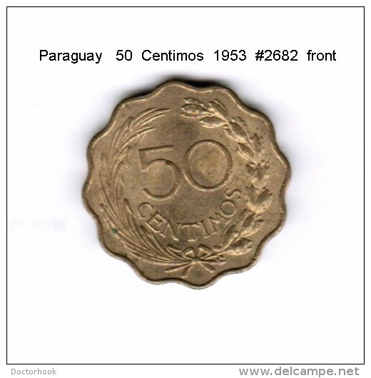 PARAGUAY   50  CENTIMOS  1953  (KM # 28) - Paraguay