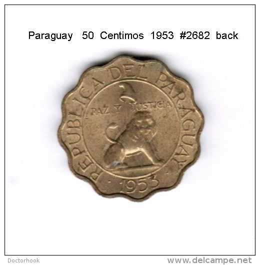 PARAGUAY   50  CENTIMOS  1953  (KM # 28) - Paraguay