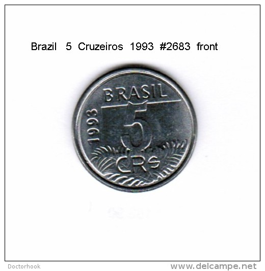 BRAZIL   5  CRUZEIROS  1993  (KM # 627) - Brazil