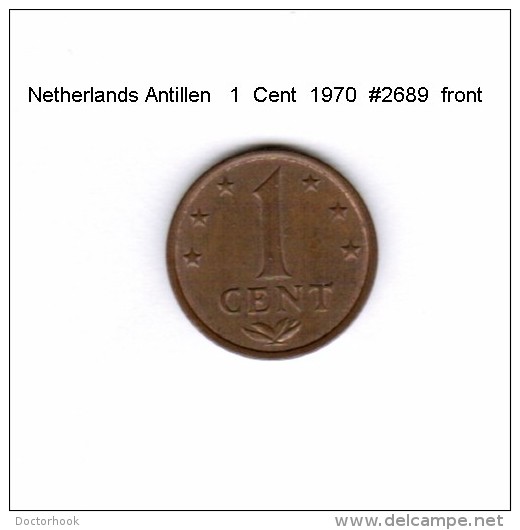 NETHERLANDS ANTILLEN   1  CENT  1970  (KM # 8) - Netherlands Antilles