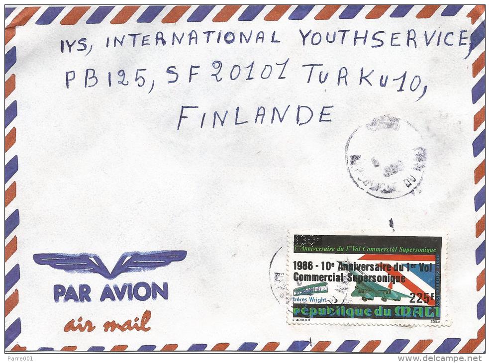 Mali 1993 Segou Concorde 225f Overprint Cover - Mali (1959-...)